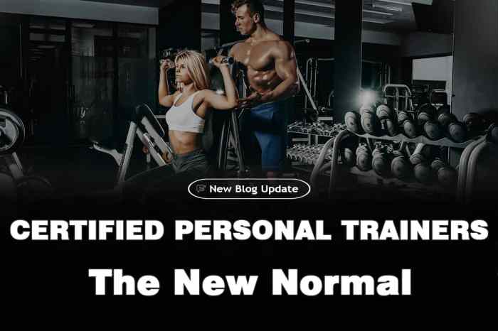 Certified personal trainer