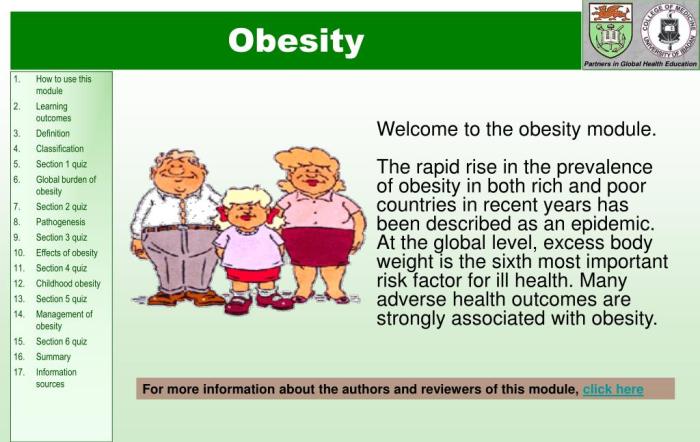 Obesity nutrition